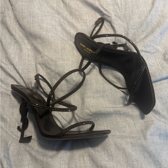 Saint Laurent Opyum Crystal Sandals - Picture 1 of 9